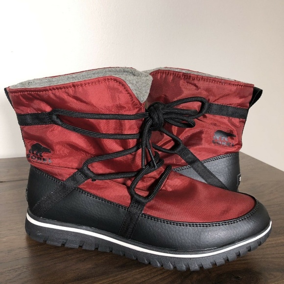New Sorel Cozy Explorer Boot Red Element 6 7 8 10 - Picture 4 of 7